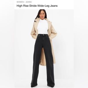 GAP High Rise Stride Wide-Leg Jeans, Tall